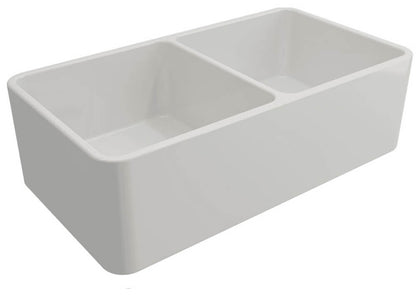 Novi 85 x 46 Fine Fireclay Gloss White Farmhouse Butler Sink