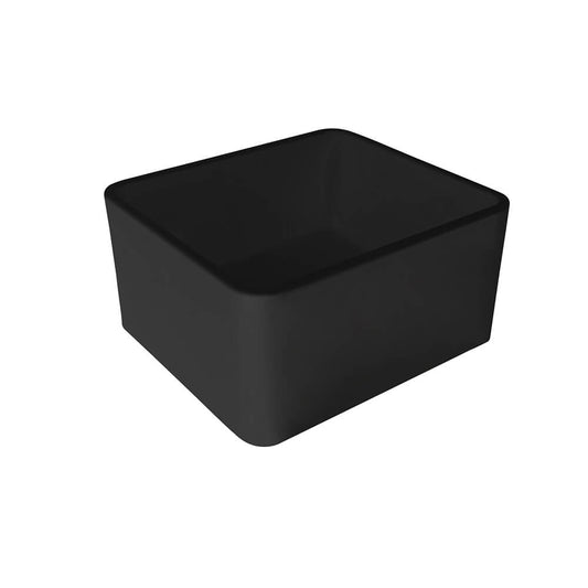 Novi 50 x 46 Fine Fireclay Matte Black Farmhouse Butler Sink