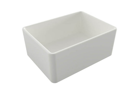 Novi 60 x 46 Fine Fireclay Matte White Farmhouse Butler Sink