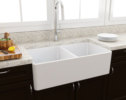 Turner Hastings Novi 85 x 46 Fireclay Double Butler Sink