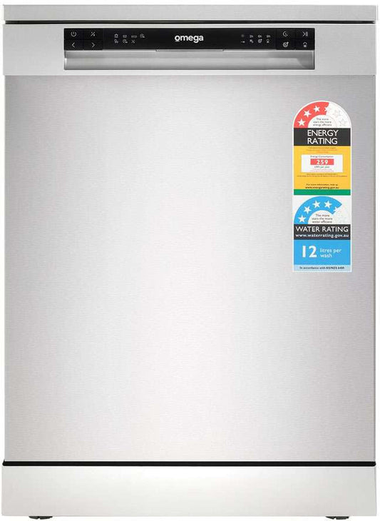 Omega 60cm Freestanding Dishwasher  Steel ODWF6014X