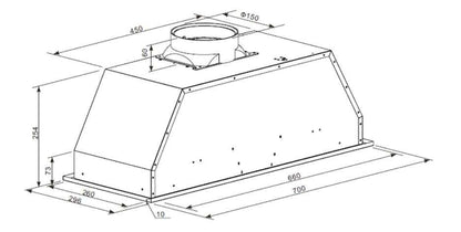 70cm Undermount Rangehood | ORU70XL — Omega Appliances