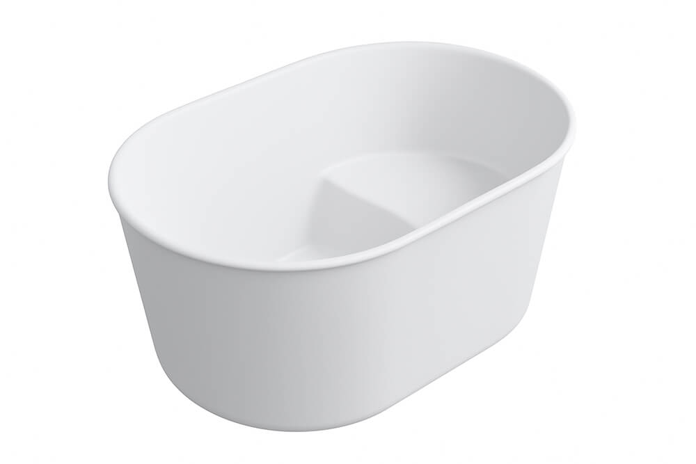 Onwa 111 x 74 TitanCast Bath - Satin Silk White