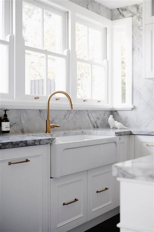 Patri 100 x 47 Fine Fireclay Double Bowl Farmhouse Butler Sink