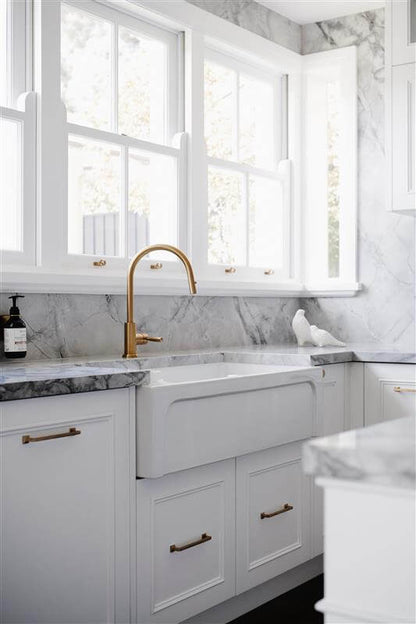 Patri 100 x 47 Fine Fireclay Double Bowl Farmhouse Butler Sink