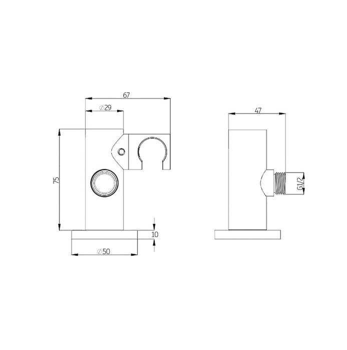 Inspire Pavia Hand Shower Gun Metal