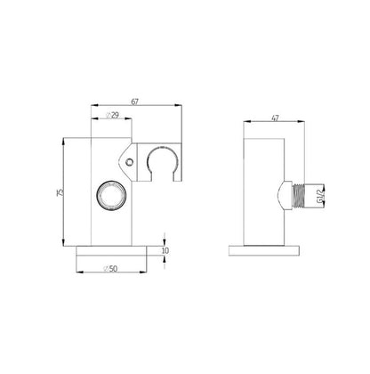 Inspire Pavia Hand Shower Gun Metal