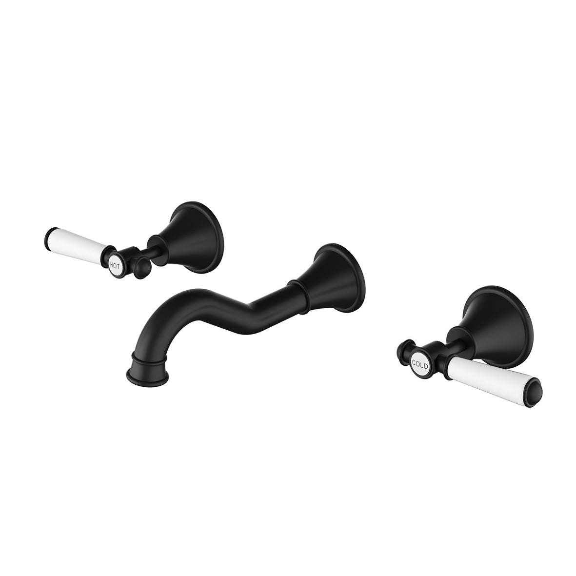 Clasico Bath Tap Set - brushed-gold / Standard Handle