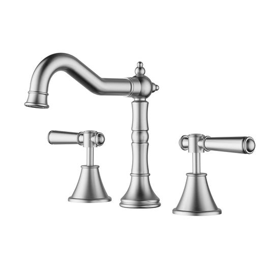 Clasico Basin Tap Set - brushed-nickel / Standard Handle