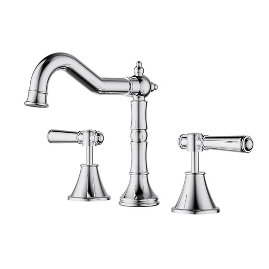 Clasico Basin Tap Set - Chrome / Standard Handle