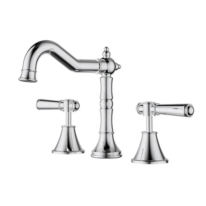 Clasico Basin Tap Set - brushed-gold / Ceramic Handle