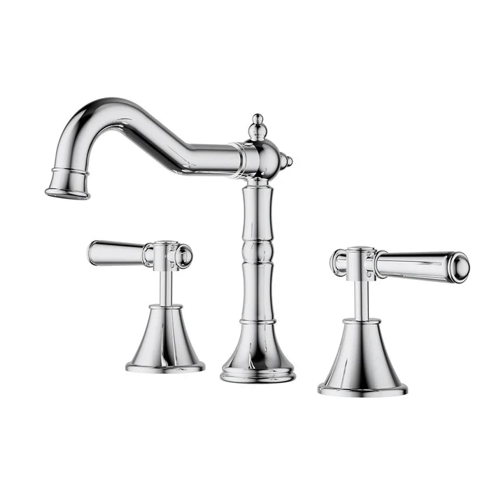 Clasico Basin Tap Set - Chrome / Ceramic Handle