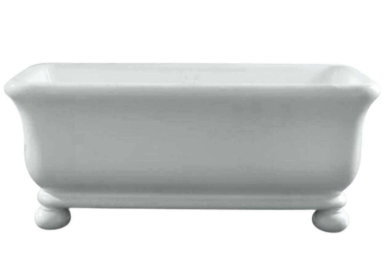 Kirkham 180 x 84 TitanCast Solid Surface Freestanding Bath with Ball Feet - Special Finish