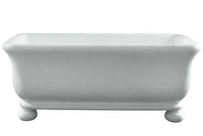 Kirkham 180 x 84 TitanCast Solid Surface Freestanding Bath with Ball Feet - Special Finish