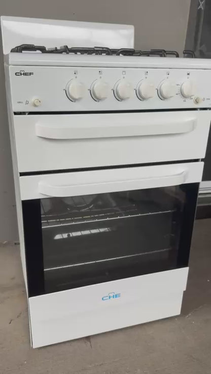Chef CFG503WANG 50cm Freestanding Gas Stove Oven – Quality Used in Excellent Condition | Tested & Cleaned | Reno Spares