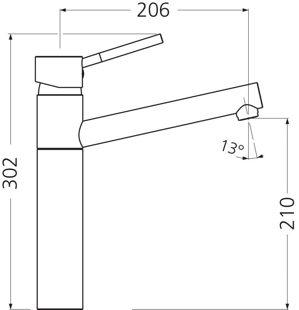 Oliveri Pepe Swivel  Mixer Tap PT2010C