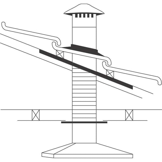 Abey 150mm Tiled Roof Rangehood Flue/Vent Kit RHVT6