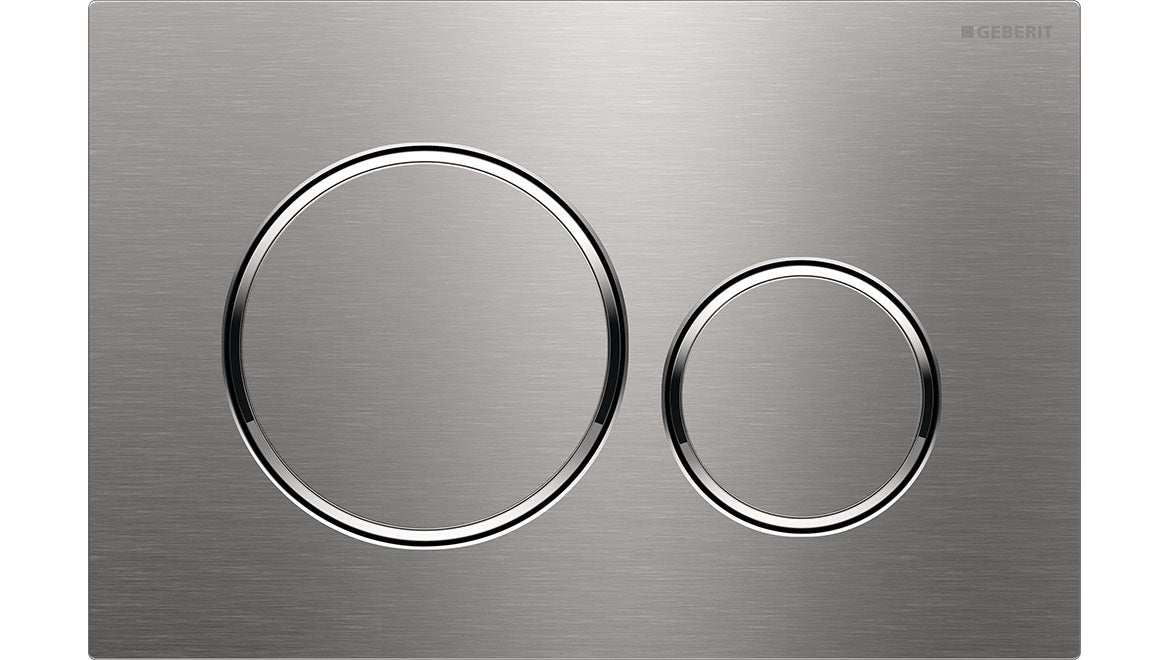 Geberit Brushed Stainless Steel Round Sigma 20 Flush Plate