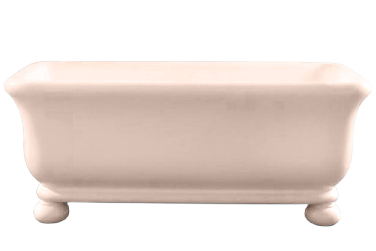 Kirkham 180 x 84 TitanCast Solid Surface Freestanding Bath with Ball Feet - Special Finish