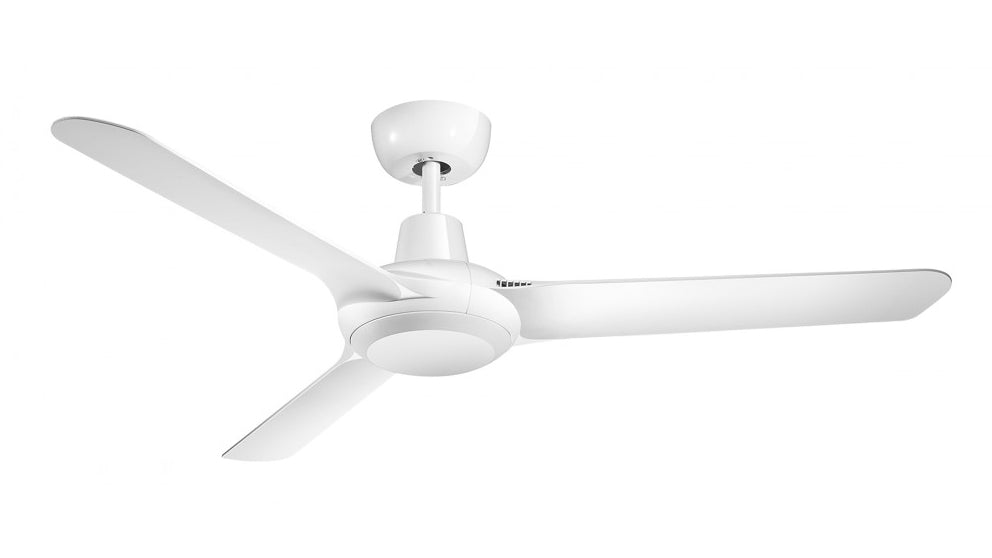 Ventair Spyda 125cm Fully Moulded 3 Blade Ceiling Fan - Satin White