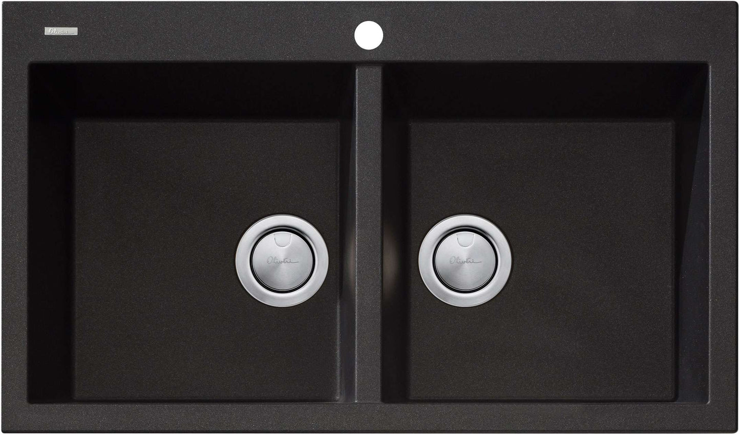 Oliveri Santorini  Double Bowl Inset Sink ST-BL1564