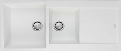 Oliveri Santorini  1 & 3/4 Bowl Inset Sink With Drainer ST-WH1510