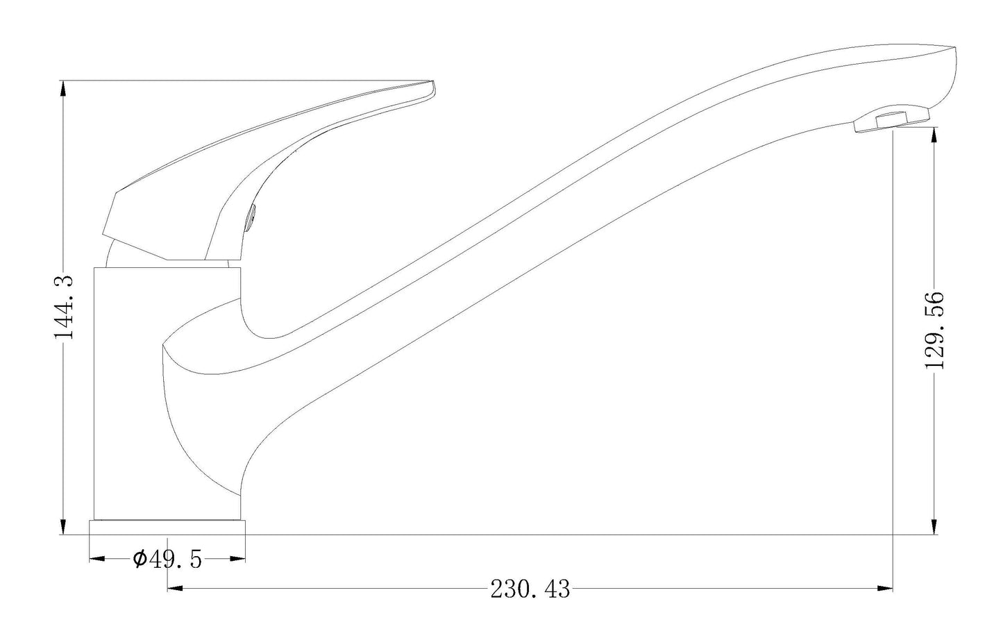 Taipan Cast Spout Sink Mixer