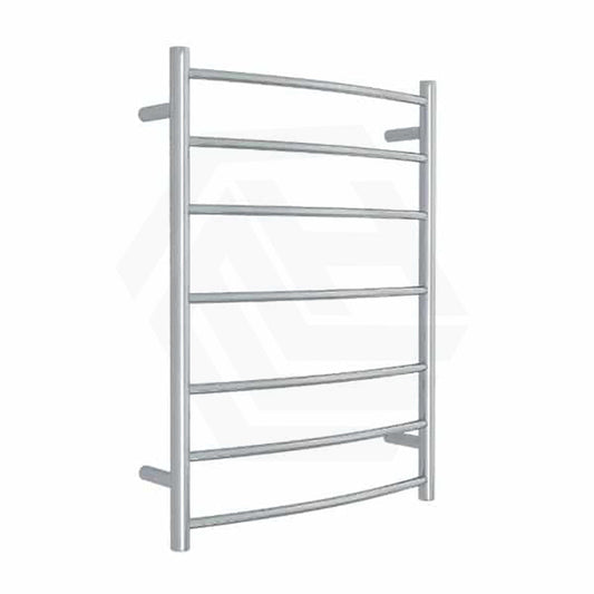 ThermoGroup 600x800x150mm 240V Budget Curved Round Ladder Heated Towel Rail 7 Bars   Steel