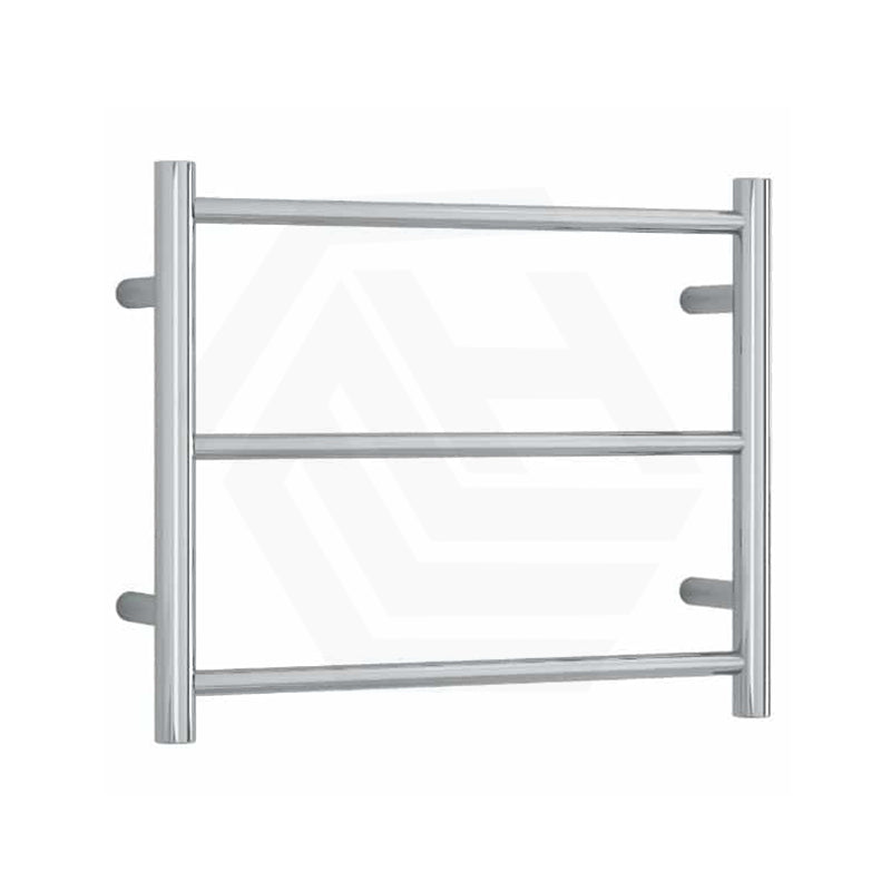 ThermoGroup 3/9 Bars 240V Budget Straight Round Ladder Heated Towel Rail Polished Stainless Steel