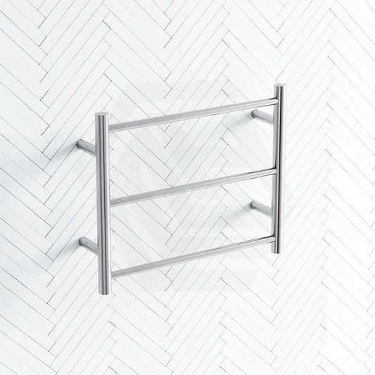 ThermoGroup 3/9 Bars 240V Budget Straight Round Ladder Heated Towel Rail Polished Stainless Steel
