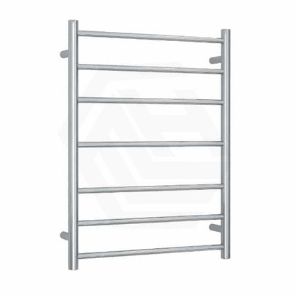 ThermoGroup 600x800x122mm 240V Budget Straight Round Ladder Heated Towel Rail 7 Bars   Steel