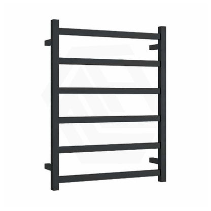 ThermoGroup 600x800x120mm 240V Straight Square Ladder Heated Towel Rail 6 Bars Matt