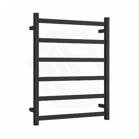 ThermoGroup 600x800x120mm 240V Straight Square Ladder Heated Towel Rail 6 Bars Matt