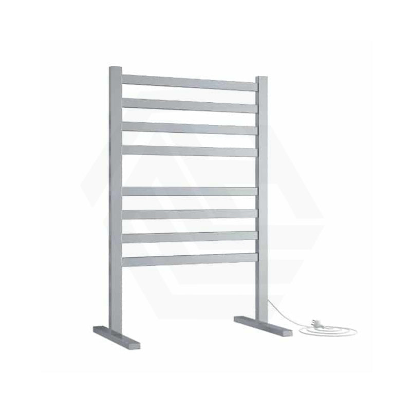 ThermoGroup Thermorail 590x900x355mm 240V Straight Flat Free-Standing   Steel Heated Towel Rail 8 Bars