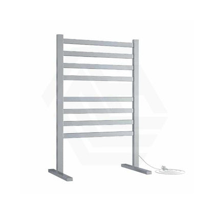 ThermoGroup Thermorail 590x900x355mm 240V Straight Flat Free-Standing   Steel Heated Towel Rail 8 Bars