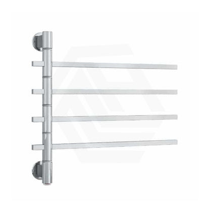 ThermoGroup Thermorail 600x540x99mm 240V Straight Square Swivel   Steel Heated Towel Rail 4 Bars