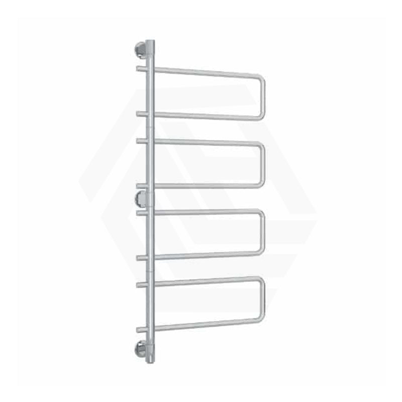 ThermoGroup Thermorail 570x1260x99mm 240V Straight Round Swivel   Steel Heated Towel Rail 8 Bars