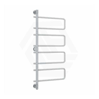 ThermoGroup Thermorail 570x1260x99mm 240V Straight Round Swivel   Steel Heated Towel Rail 8 Bars