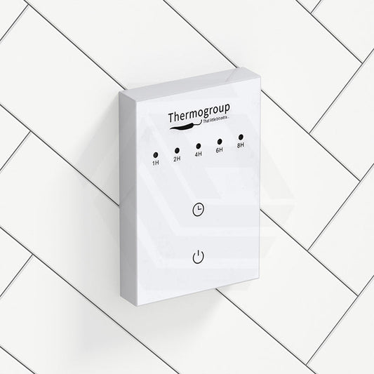ThermoGroup Thermorail Portrait Boost Timer 1/2/4/6/8H Glass  for Heated Towel Rails