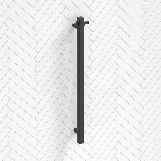 ThermoGroup 12V 900mm Square Vertical Single Bar Heated Towel Rail Variant Colour Available
