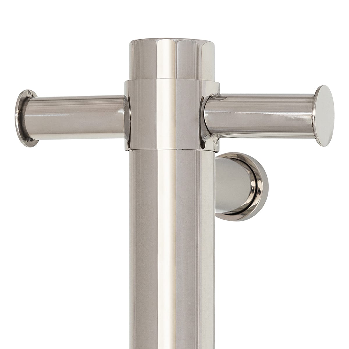 ThermoGroup 240V 900mm Straight Round Vertical Single Heated Towel Rail Variant Colour Available