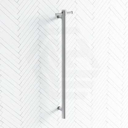 ThermoGroup 240V 900mm Straight Round Vertical Single Heated Towel Rail Variant Colour Available