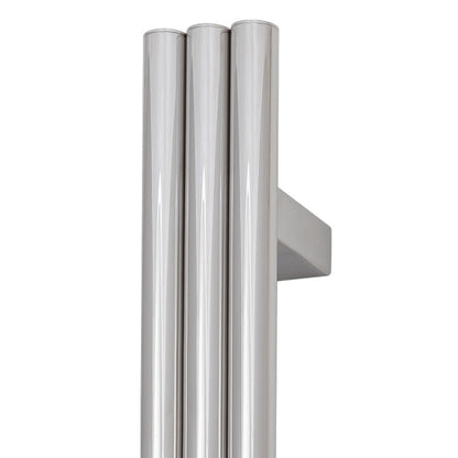ThermoGroup 12V 900mm Round Triple Tube Vertical Single Heated Towel Rail Variant Colour Available
