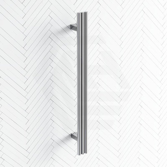 ThermoGroup 12V 900mm Round Triple Tube Vertical Single Heated Towel Rail Variant Colour Available