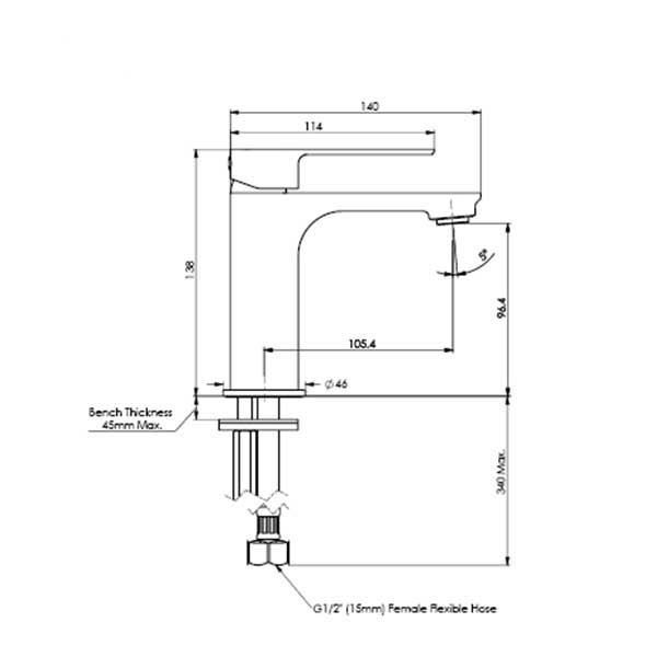 Greens Astro II Basin Mixer