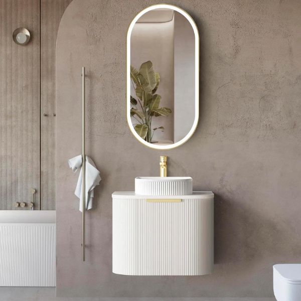 Otti Bondi Fluted Curved Wall Hung Vanity