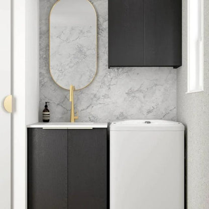 Otti Byron Black Oak 650mm Laundry Cabinet Set