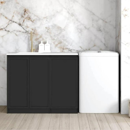 Otti Hampshire Black 1060mm Laundry Cabinet Set