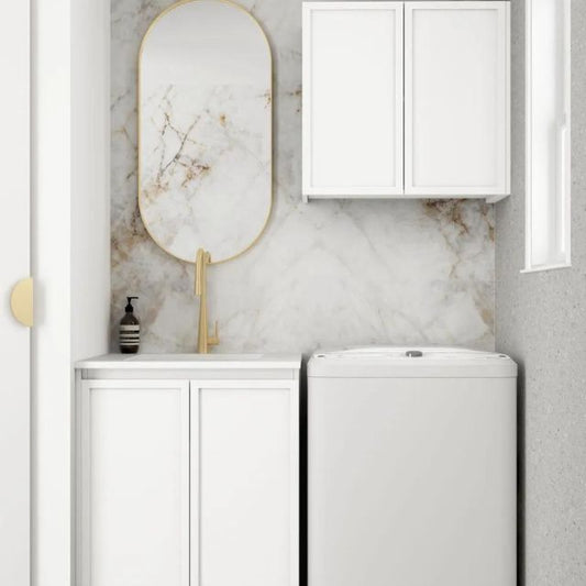 Otti Hampshire White 650mm Laundry Cabinet Set
