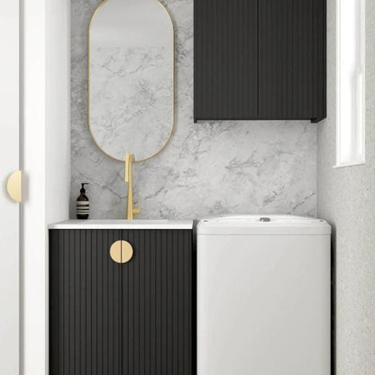 Otti Marlo Black 650mm Laundry Cabinet Set